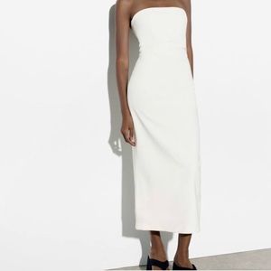 White Strapless Zara dress